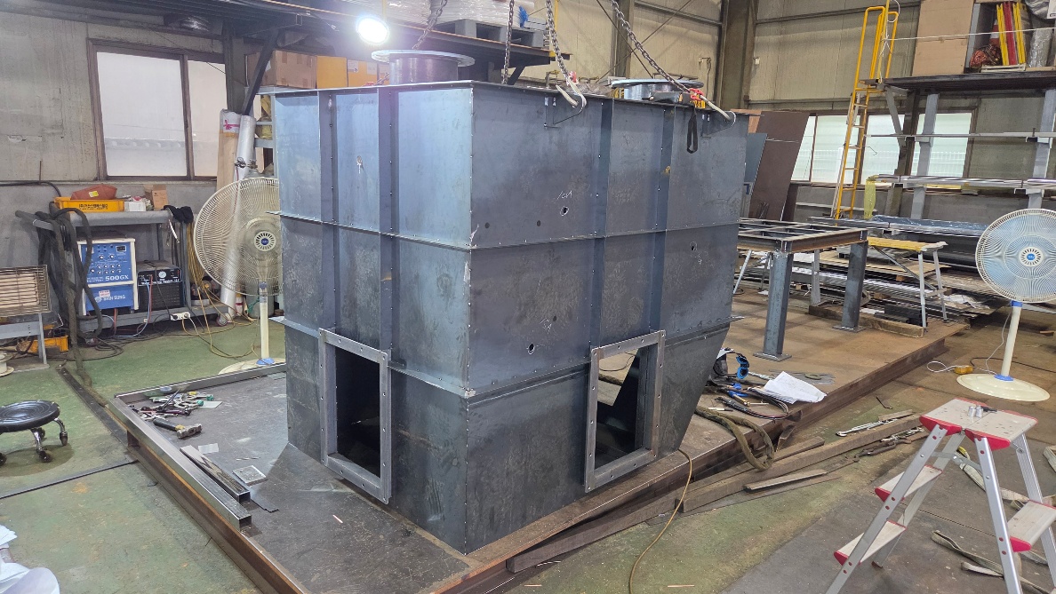 A/C TOWER 대형 본체 일체형 용접 조립 (JITA 제작)